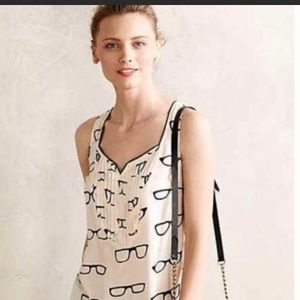 Anthropologie Maeve Eyeglasses shirt size 4